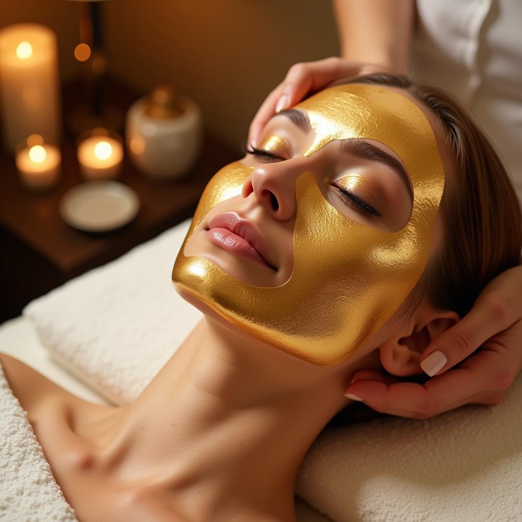 Golden Pearl Facial Treatment at Luxury Spa