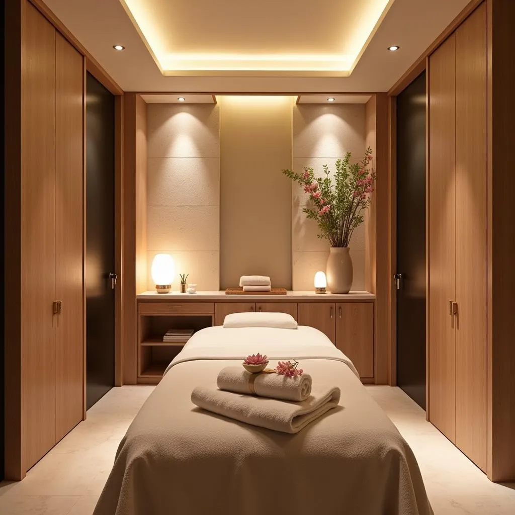 Serene Spa Treatment Room at a Good Fortune Spa