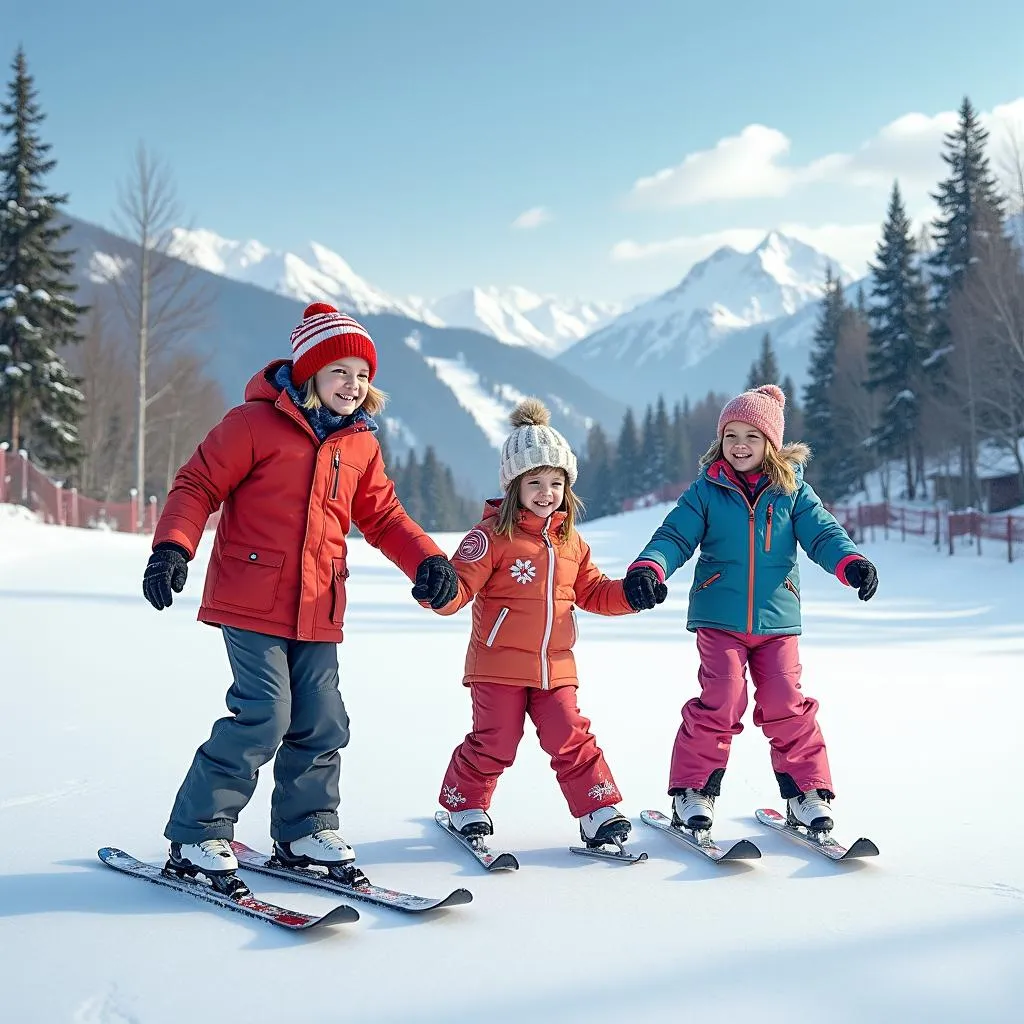 Family enjoying winter activities at Grand Geneva Resort &amp; Spa