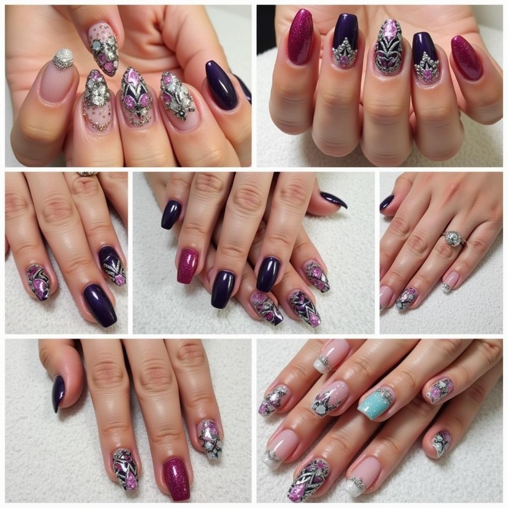 Intricate Nail Art Designs at a Grand Nail Spa in Wheaton, IL