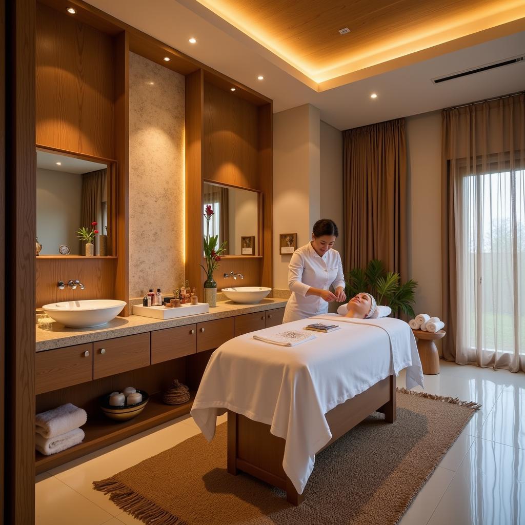 Luxurious spa treatment room at Green 9 Same Spa & Beach Resort