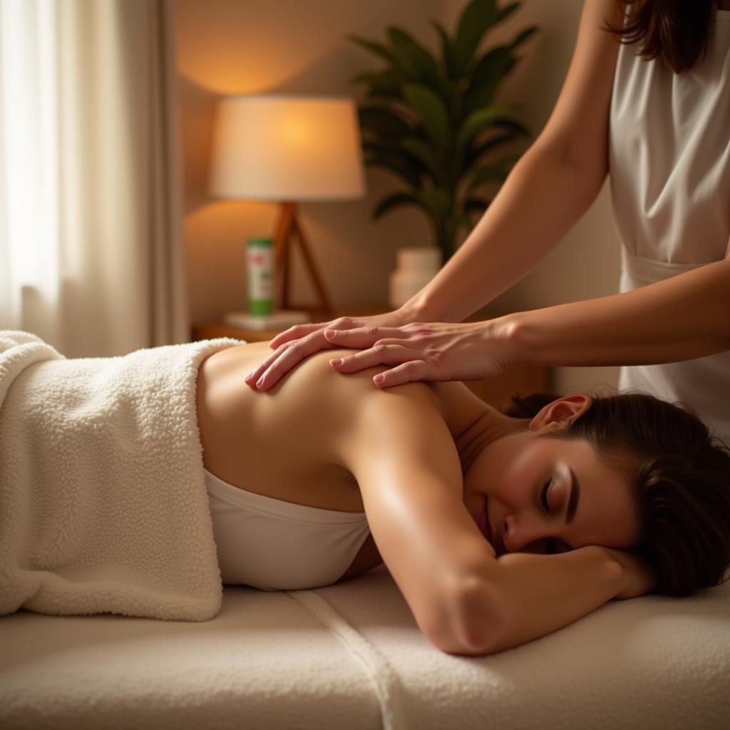 A serene spa treatment room at Green Leaf Resort & Spa Ganpatipule, designed for ultimate relaxation and rejuvenation