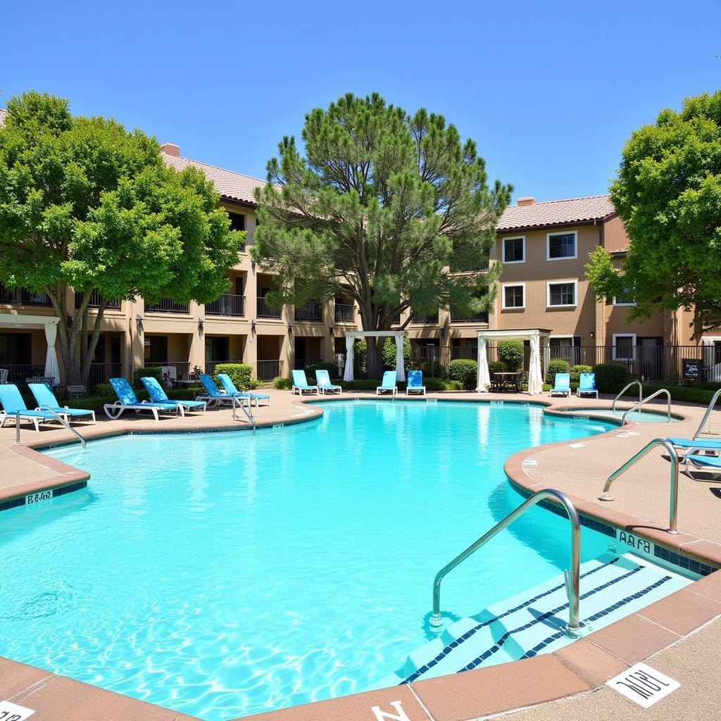 Luxurious Pool Area at Green Valley Ranch Resort