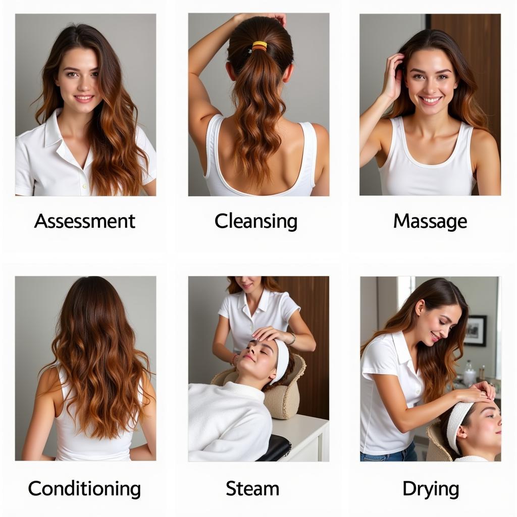 Hair Spa Treatment Steps