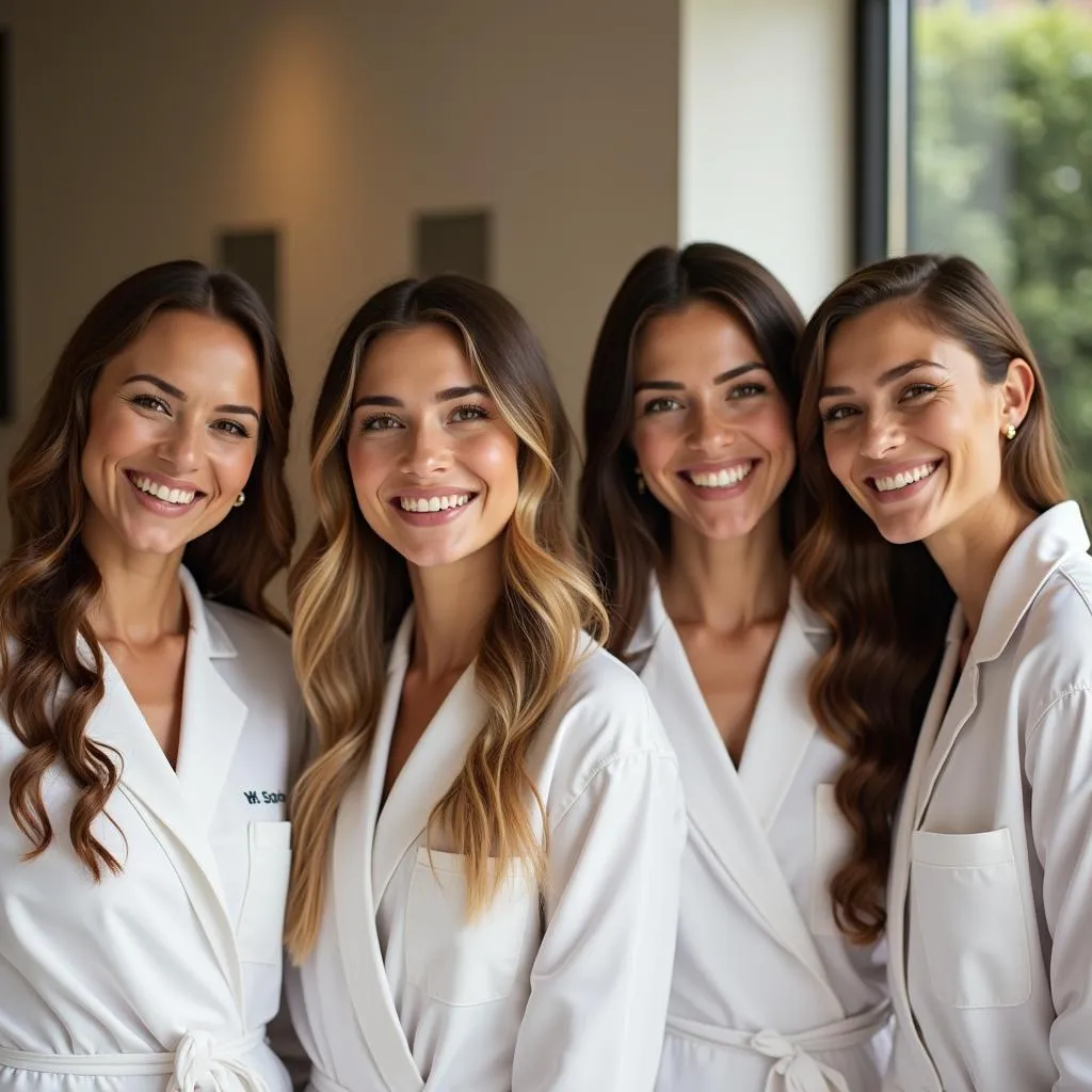 Happy Employees after a Spa Day in Bangalore