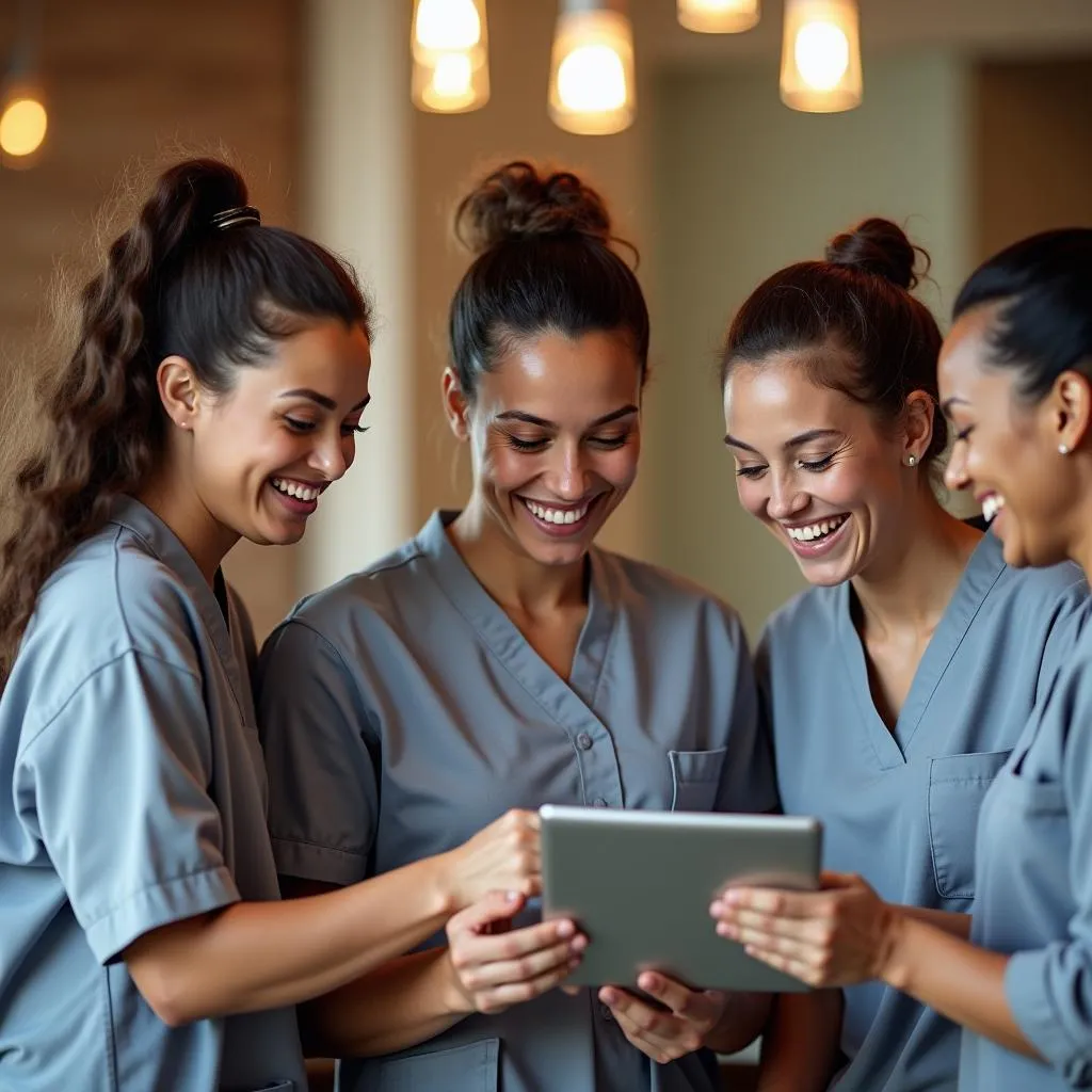 Smiling Spa Staff