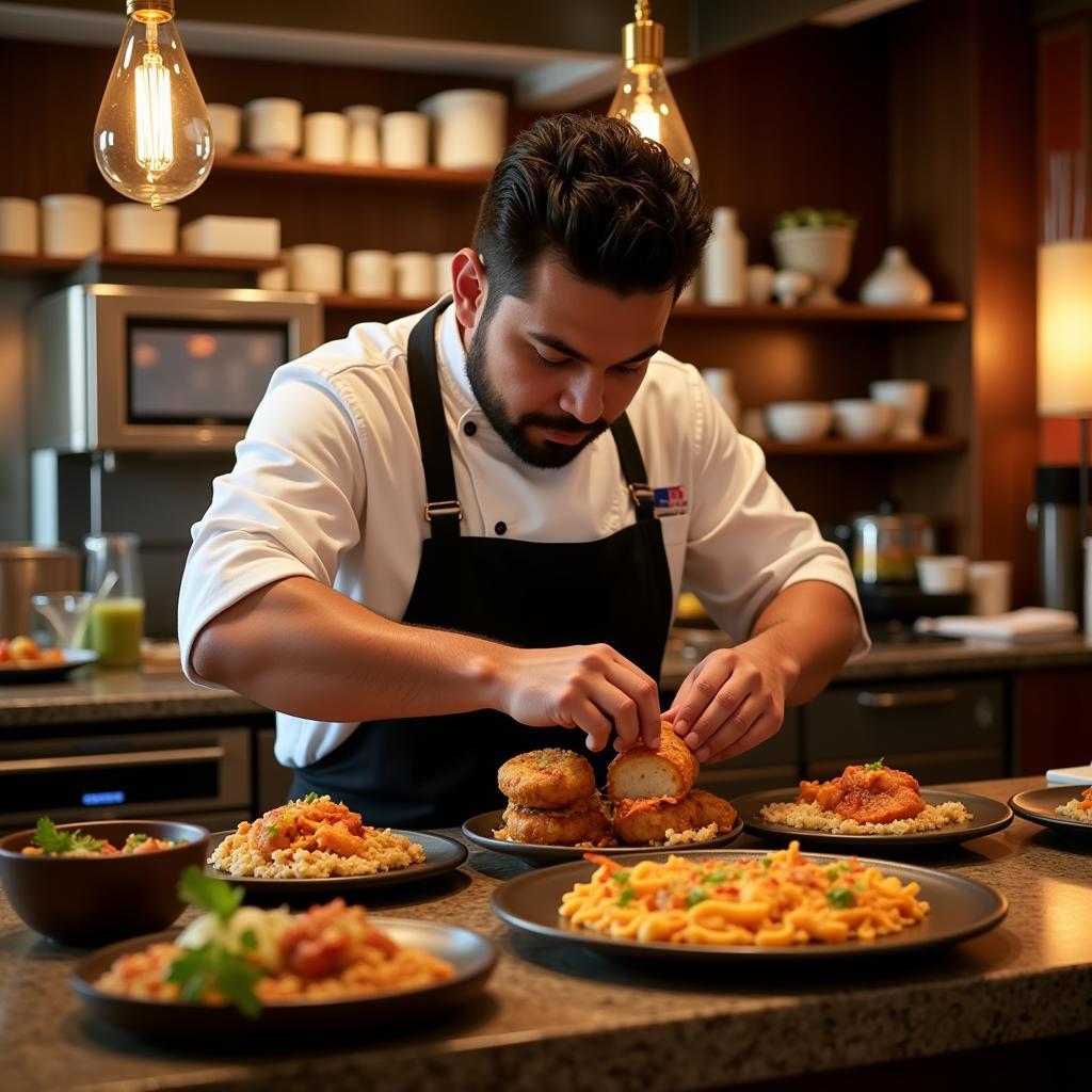 Skilled Chef Preparing Food at Heritage Village