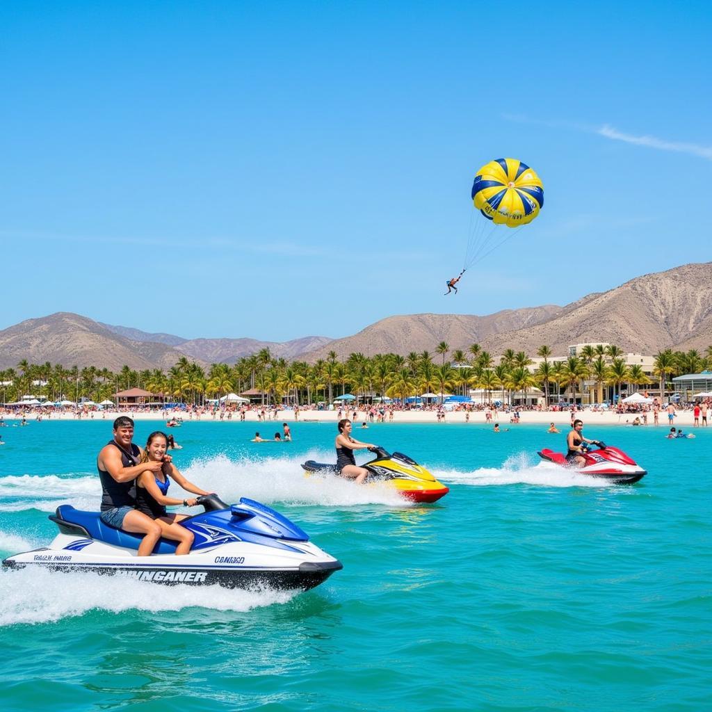 Guests Enjoying Water Sports at Hilton Dalaman Sarigerme Resort