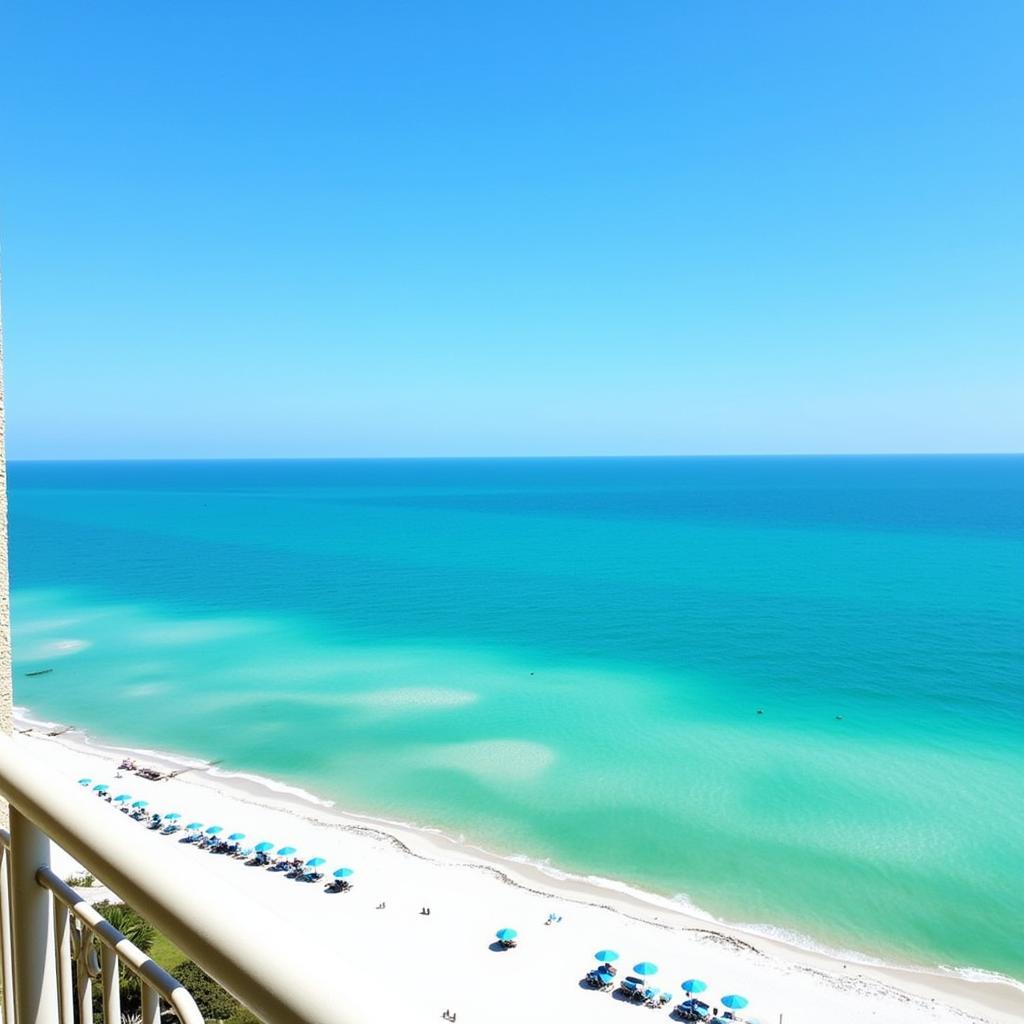 Oceanfront view from Hilton Marco Island Beach Resort