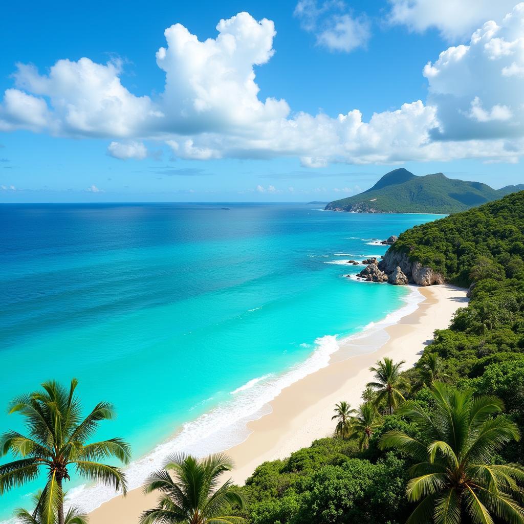 Picturesque beachfront at Hilton Rose Hall Resort