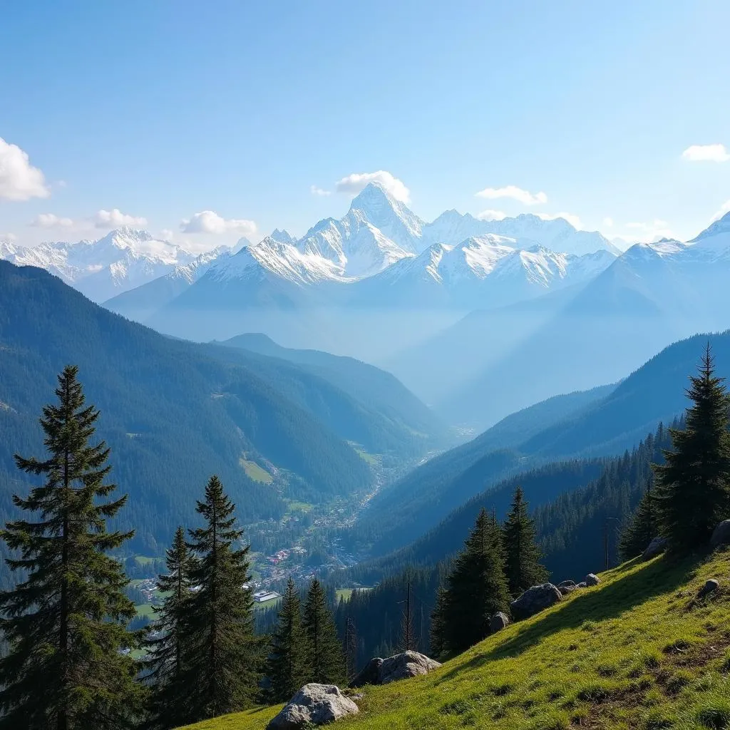 Breathtaking Himalayan view from the resort