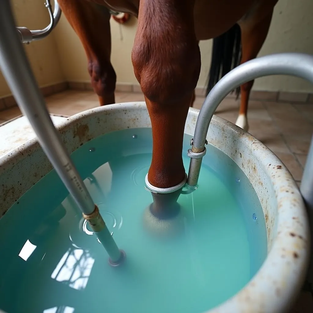 Horse Leg in Spa Treatment