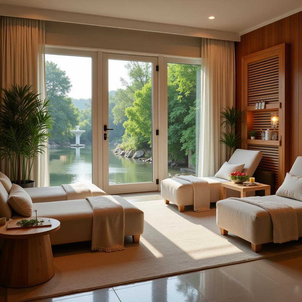 Relaxation Area in a Hotel Spa