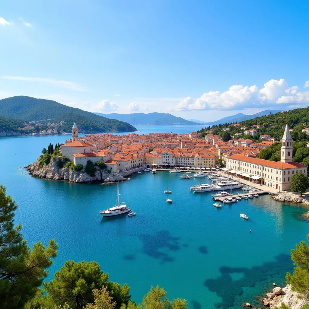 Hvar Town, Croatia on the Adriatic Coast