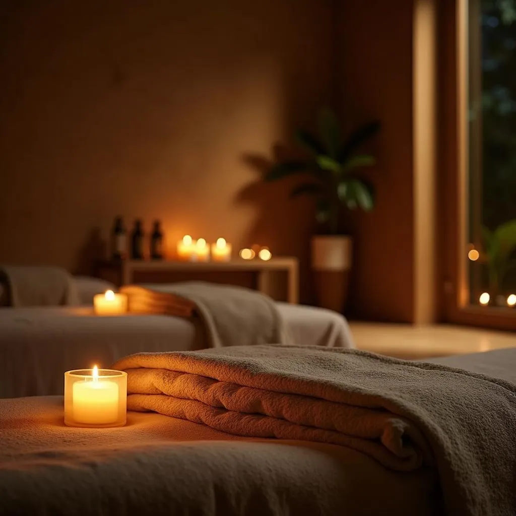 Serene night spa ambience in Hyderabad