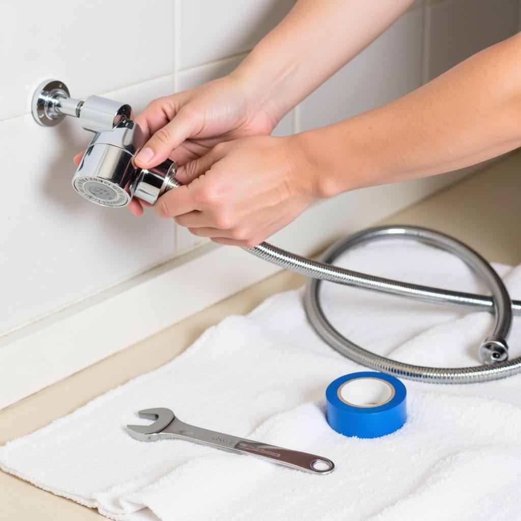 Installing a Hotel Spa Shower Head