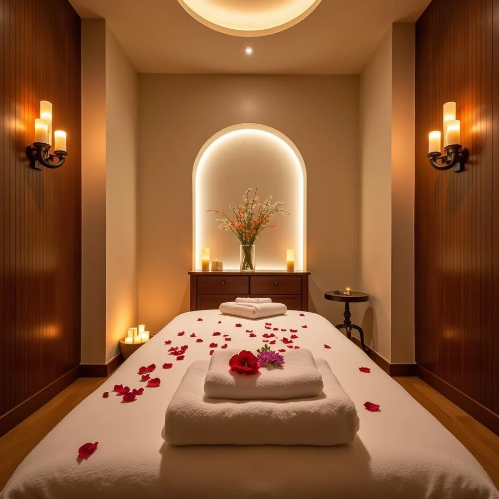 Luxurious Spa Treatment Room Interior