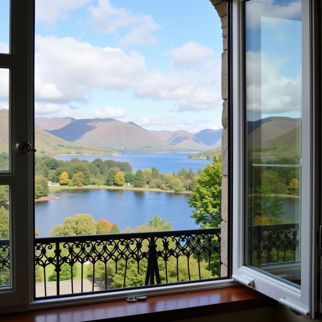 Scenic View of Loch Ness from Inverness Palace Hotel