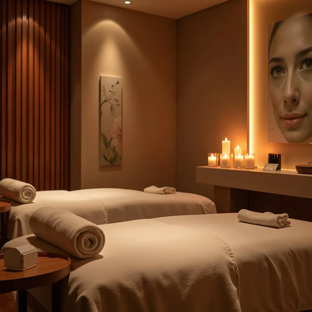 Serene spa treatment room at Iris Hotel Bangalore