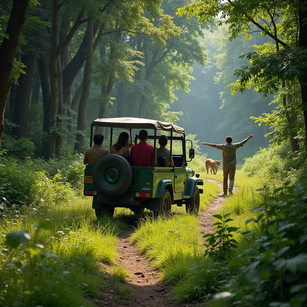 Jeep Safari in Jim Corbett National Park