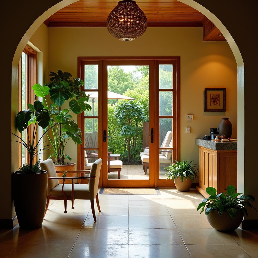 Serene and Welcoming Reception Area at JM Marvel Spa