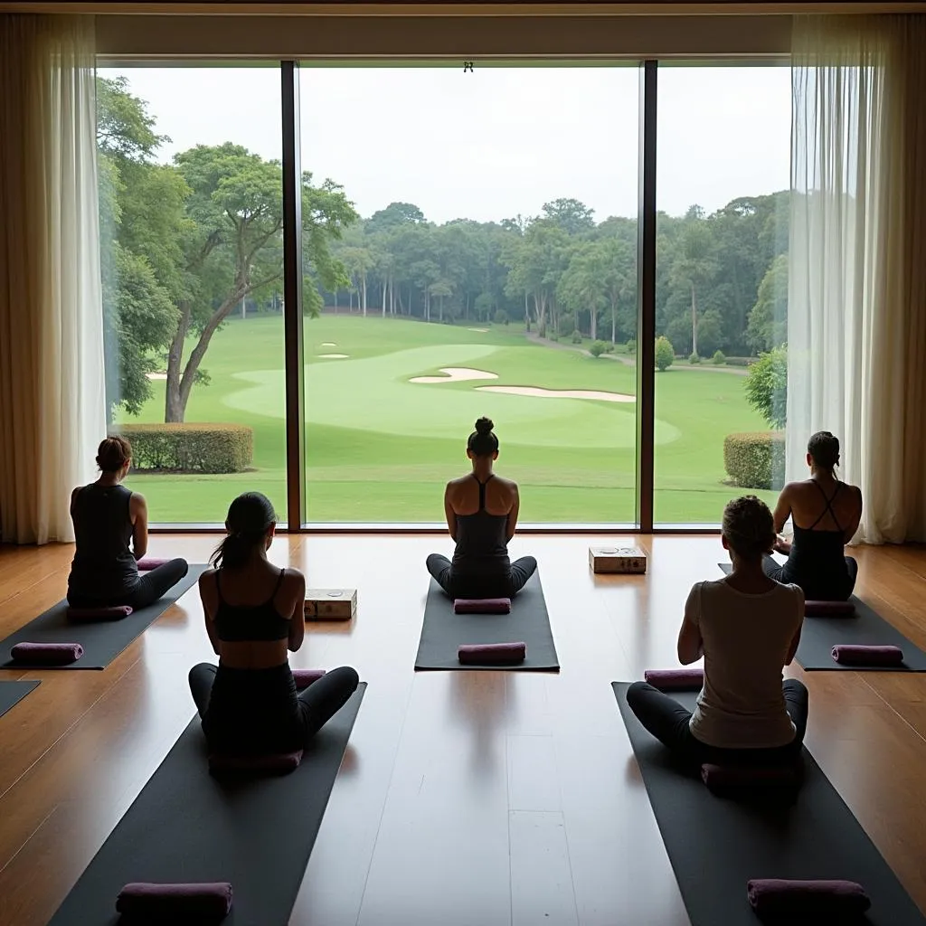 Yoga session at JW Marriott Bengaluru with a view