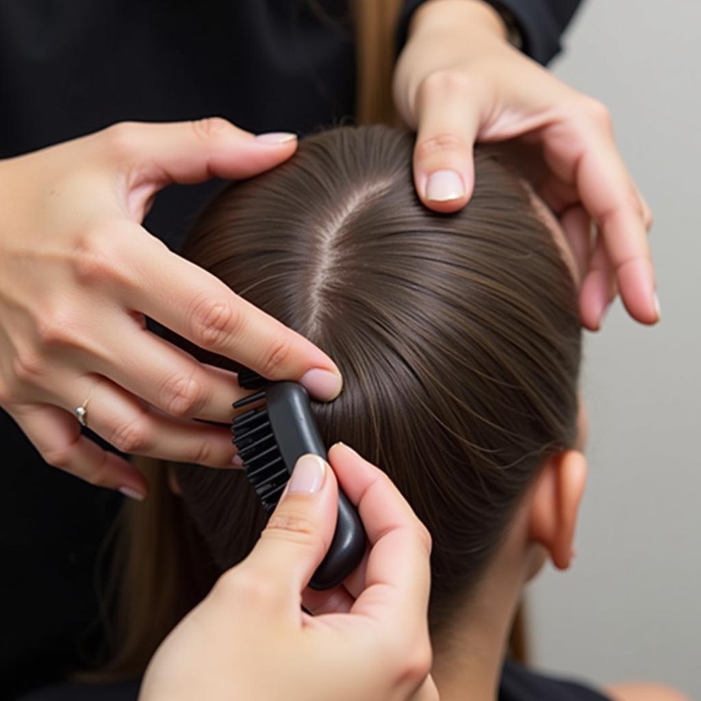 Keratin Treatment Application Process