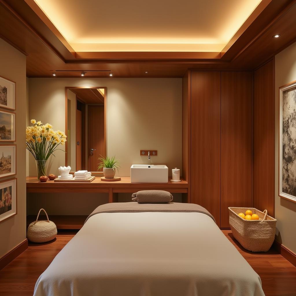 Serene spa treatment room at Keraton Jimbaran