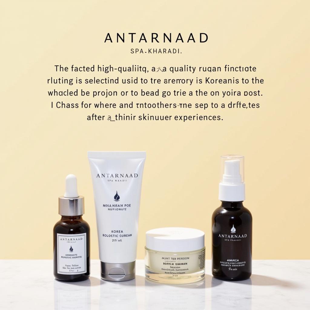 Korean Skincare Products at Antarnaad Spa Kharadi