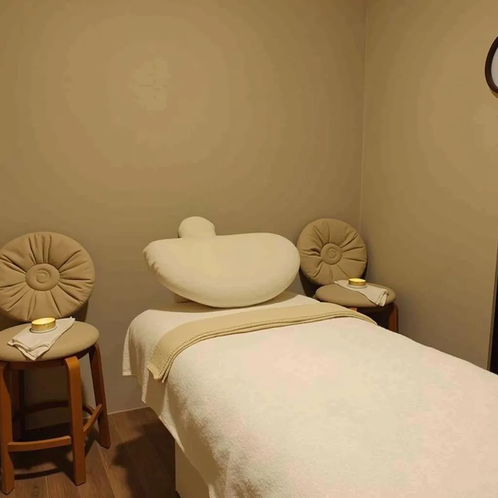 Korean spa treatment room in Shimoga