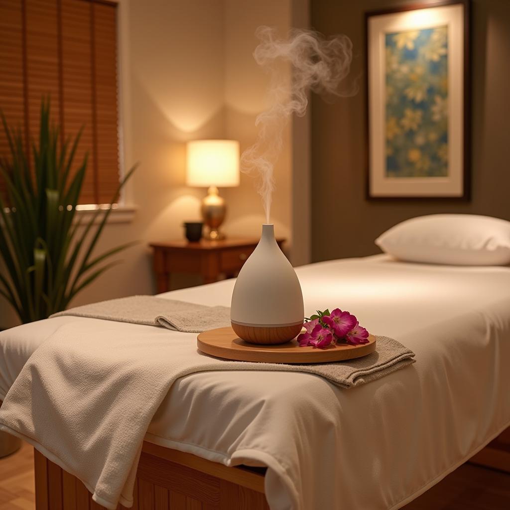 Relaxing Korean Spa Treatment Room