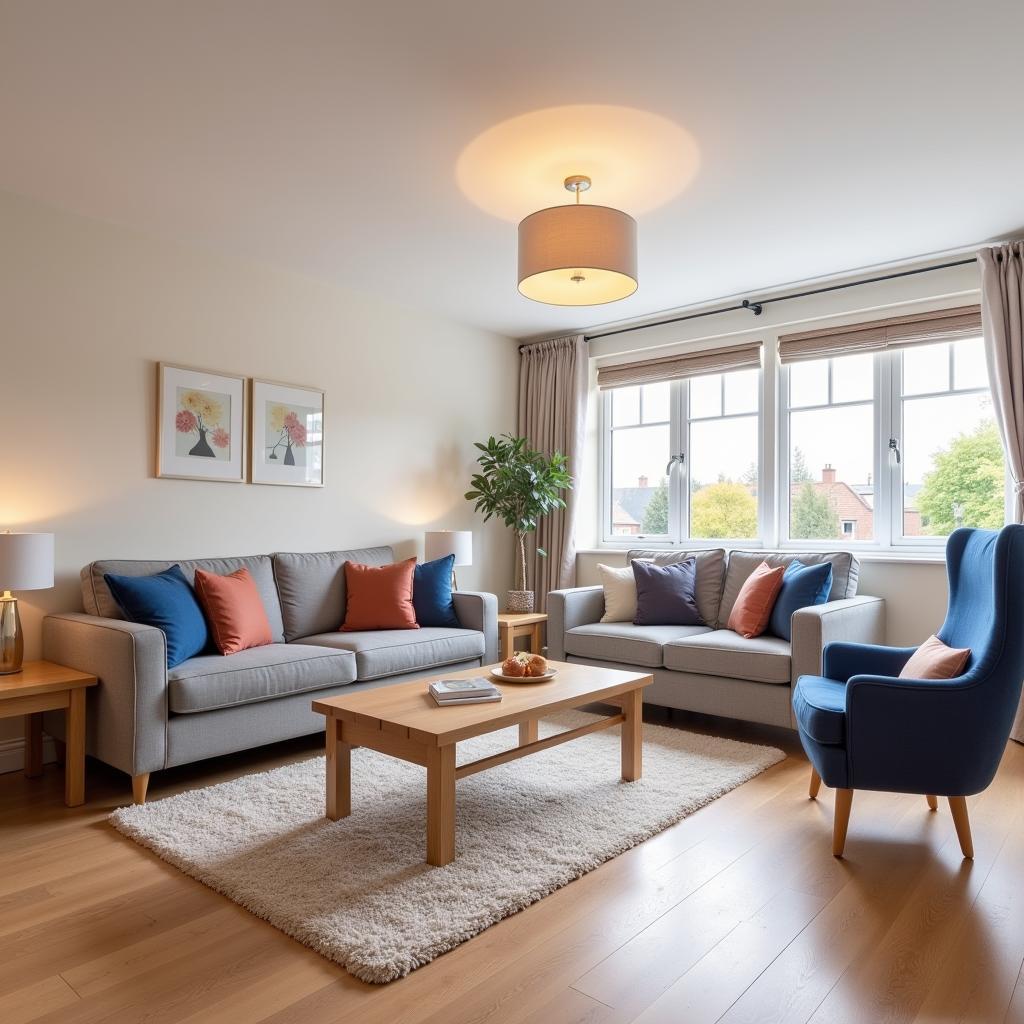 Modern student house interior in Leamington Spa