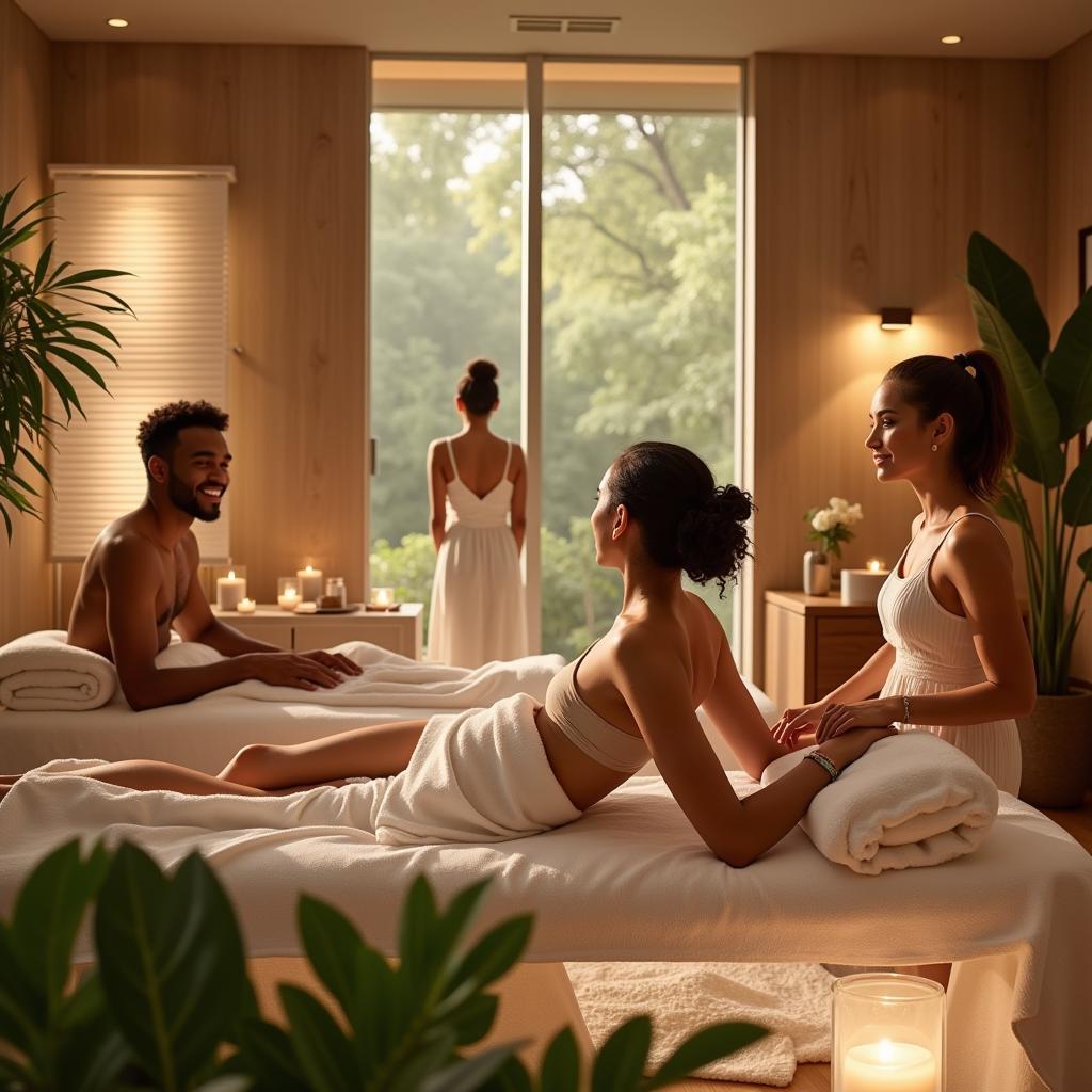 Relaxing atmosphere in an LGBT friendly spa