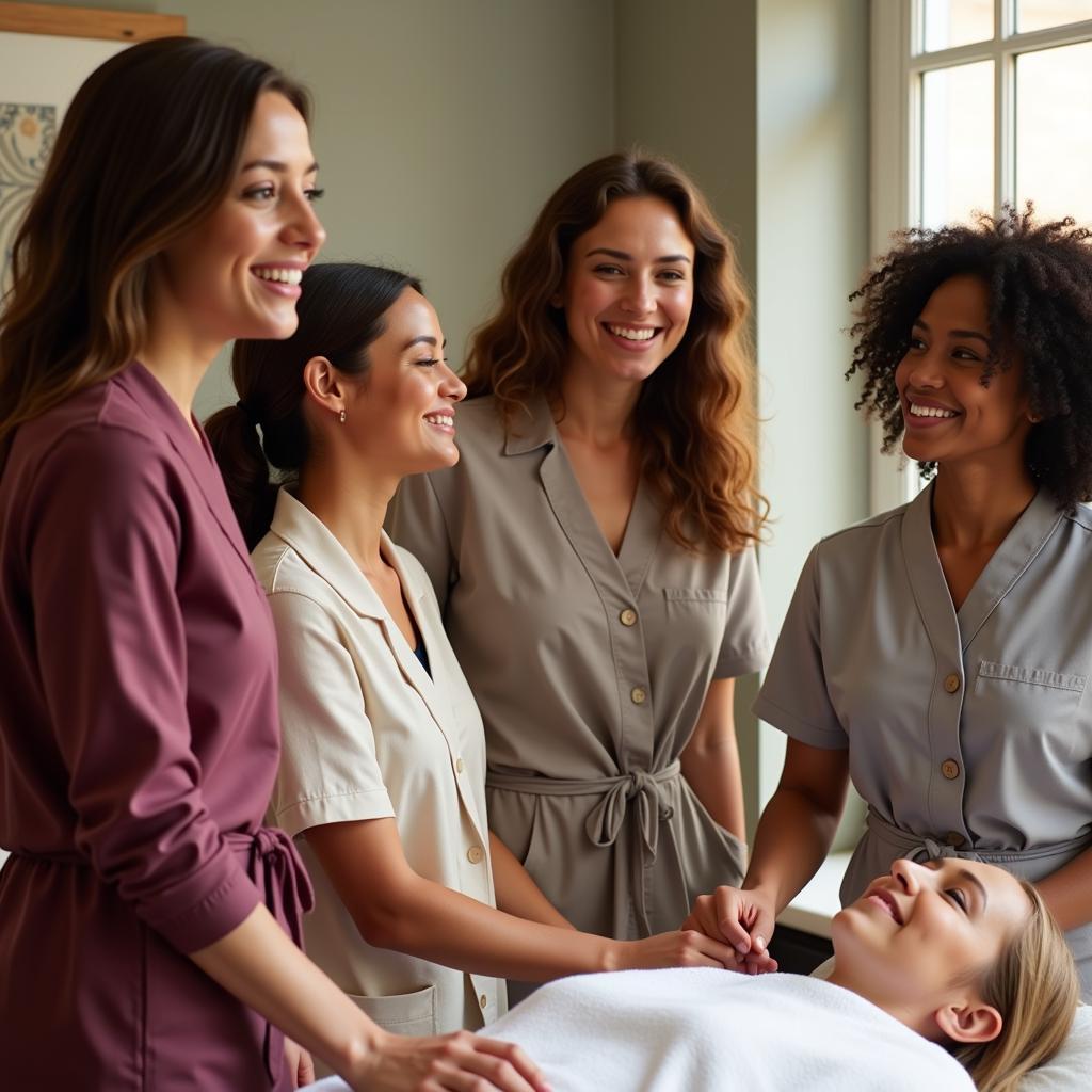 Friendly and welcoming spa staff