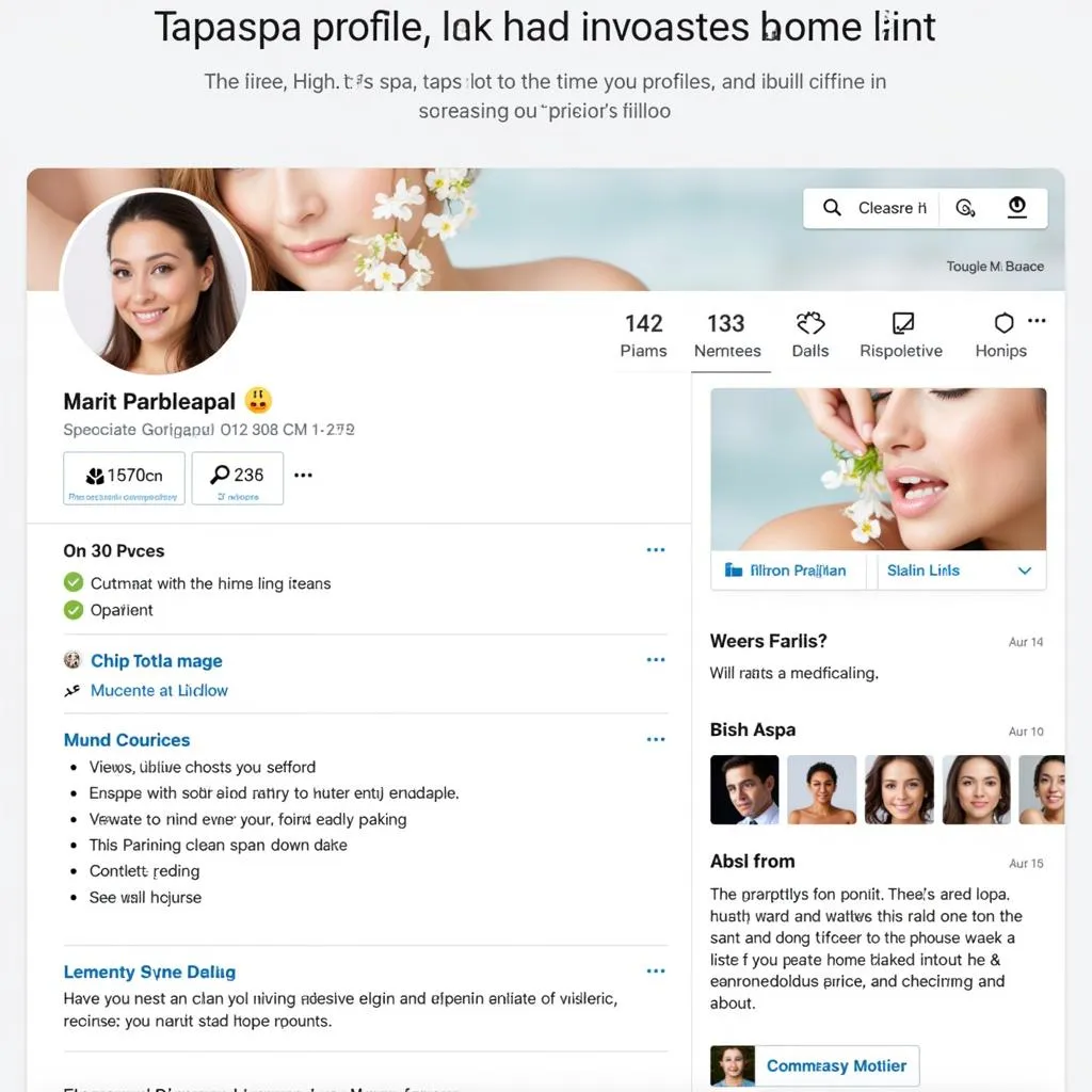 Example of a Well-Crafted LinkedIn Profile for a Spa