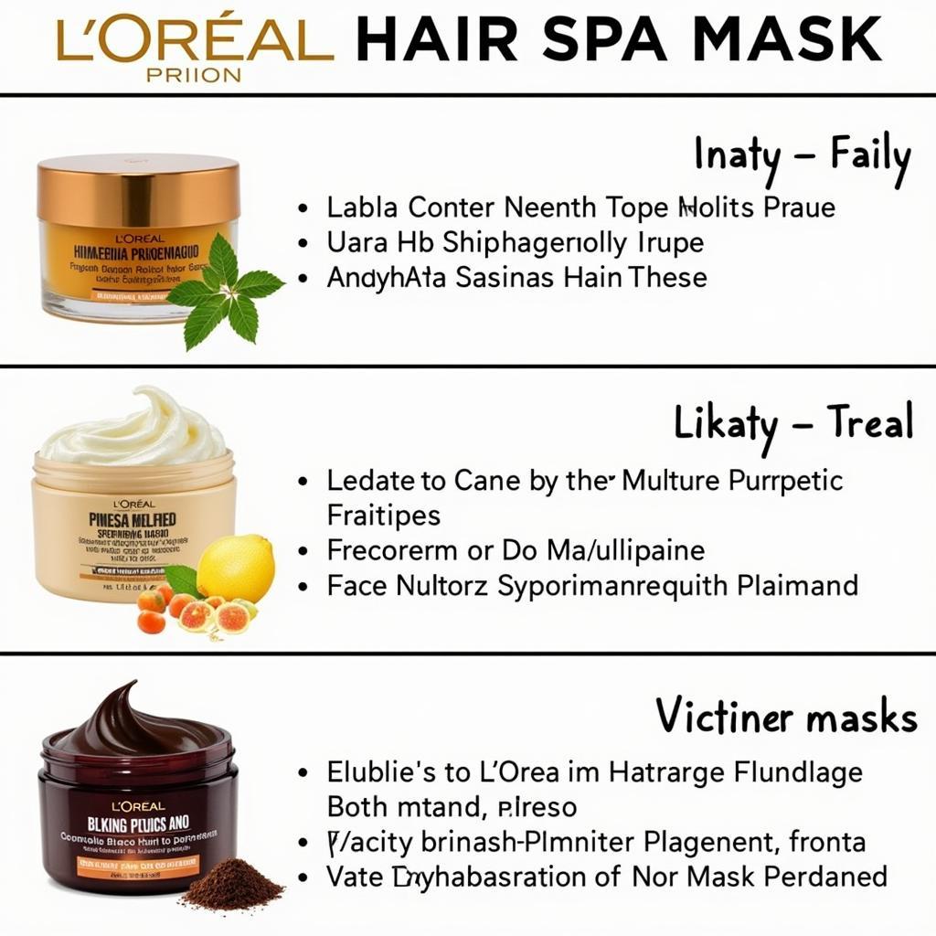 L'Oréal Hair Spa Mask Collection