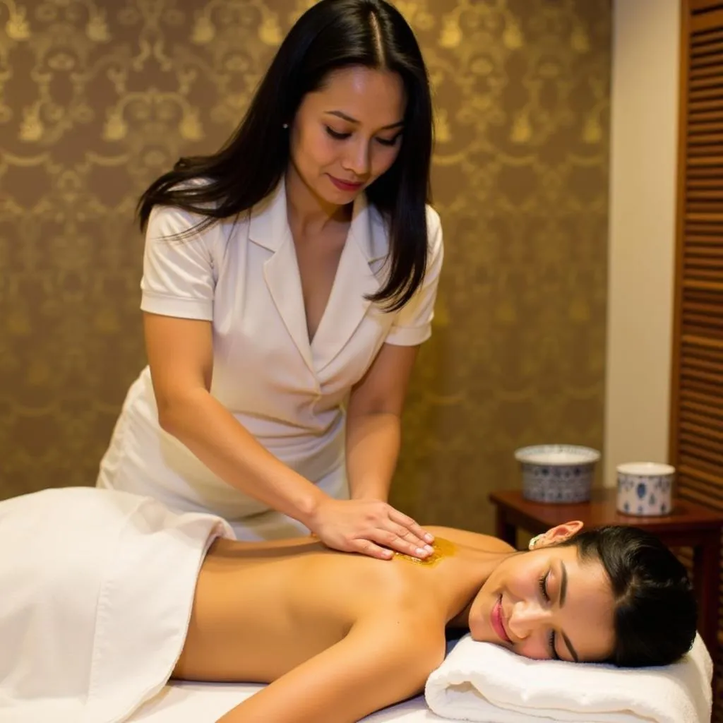 Ayurvedic Abhyanga massage at Lotus Spa