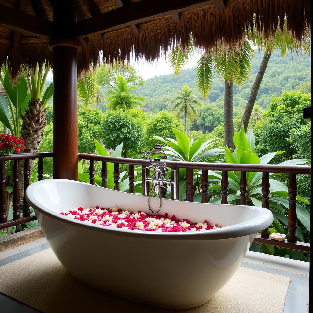 Luxurious Bali Spa Setting