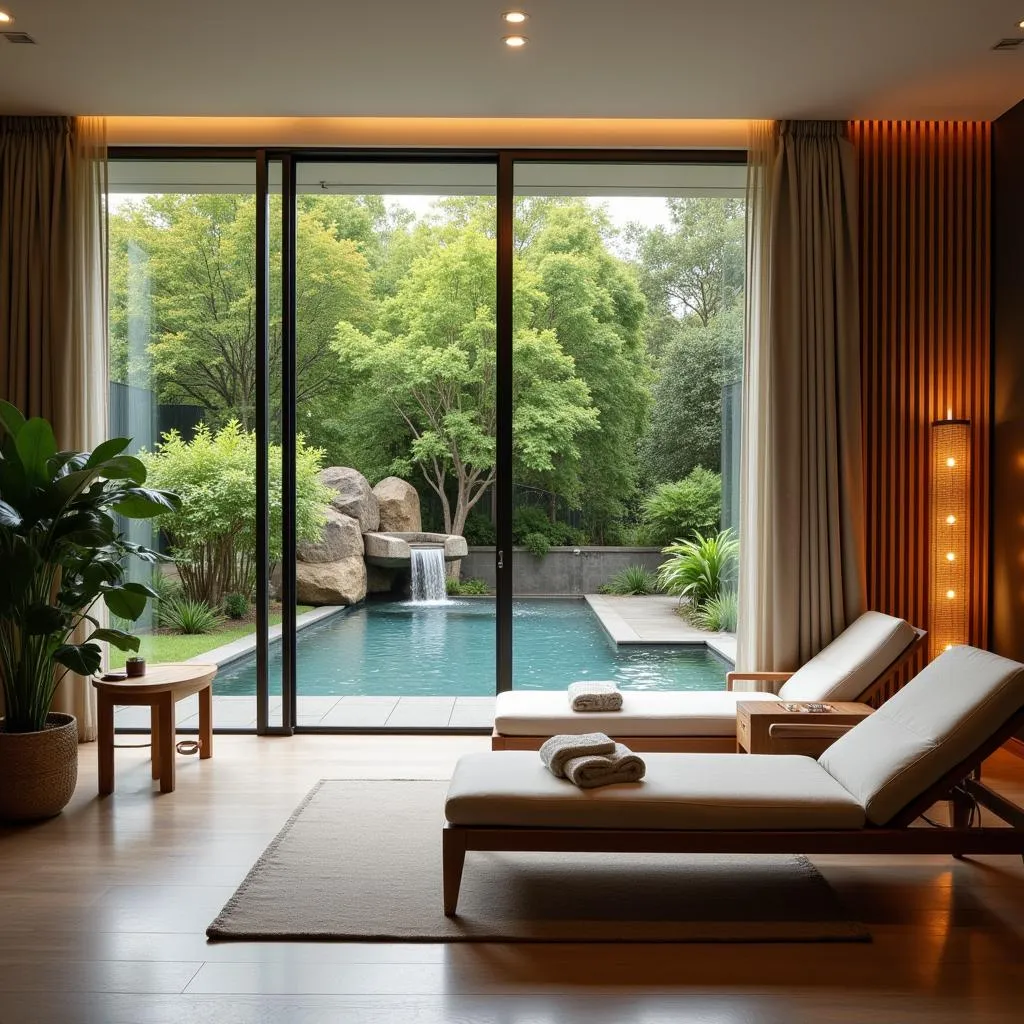 Luxury Spa Relaxation Area