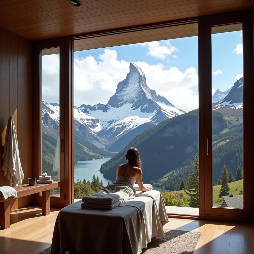 Luxury Spa in Zermatt with Matterhorn View