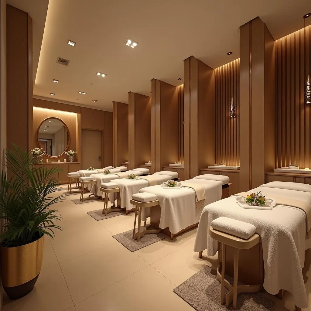 Luxurious and relaxing spa interior in Bhopal