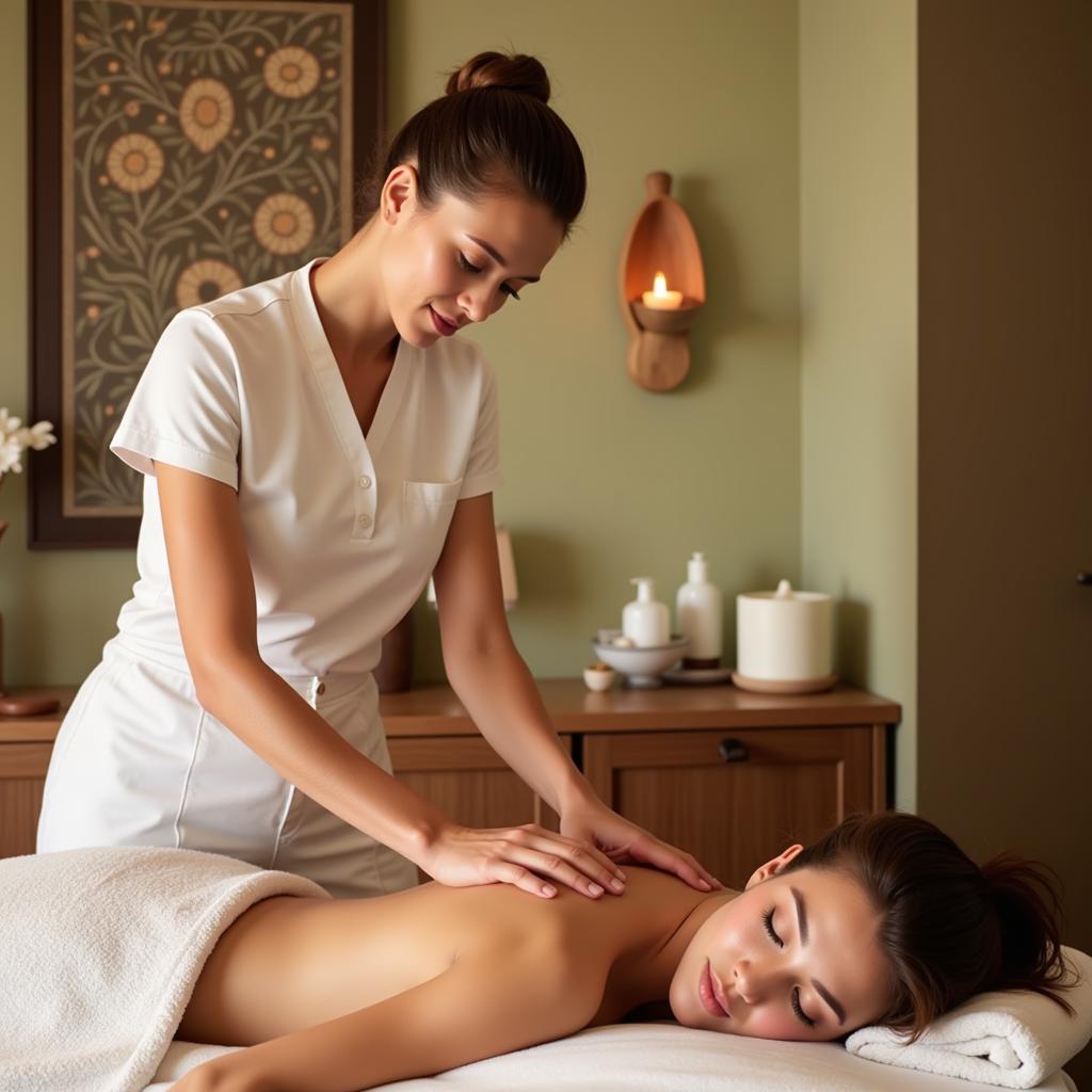 Massage Therapy at a Méribel Hotel Spa