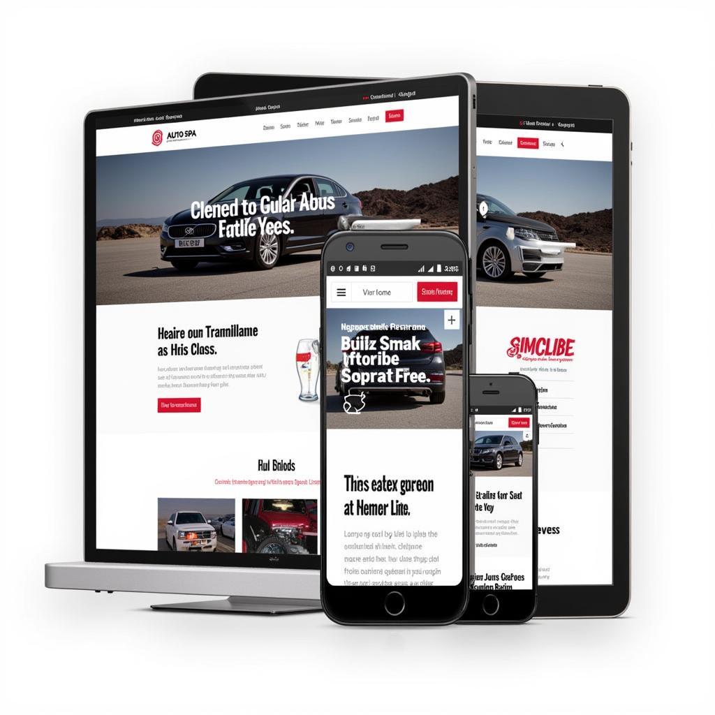 Mobile-Optimized Auto Spa Website for Enhanced User Experience