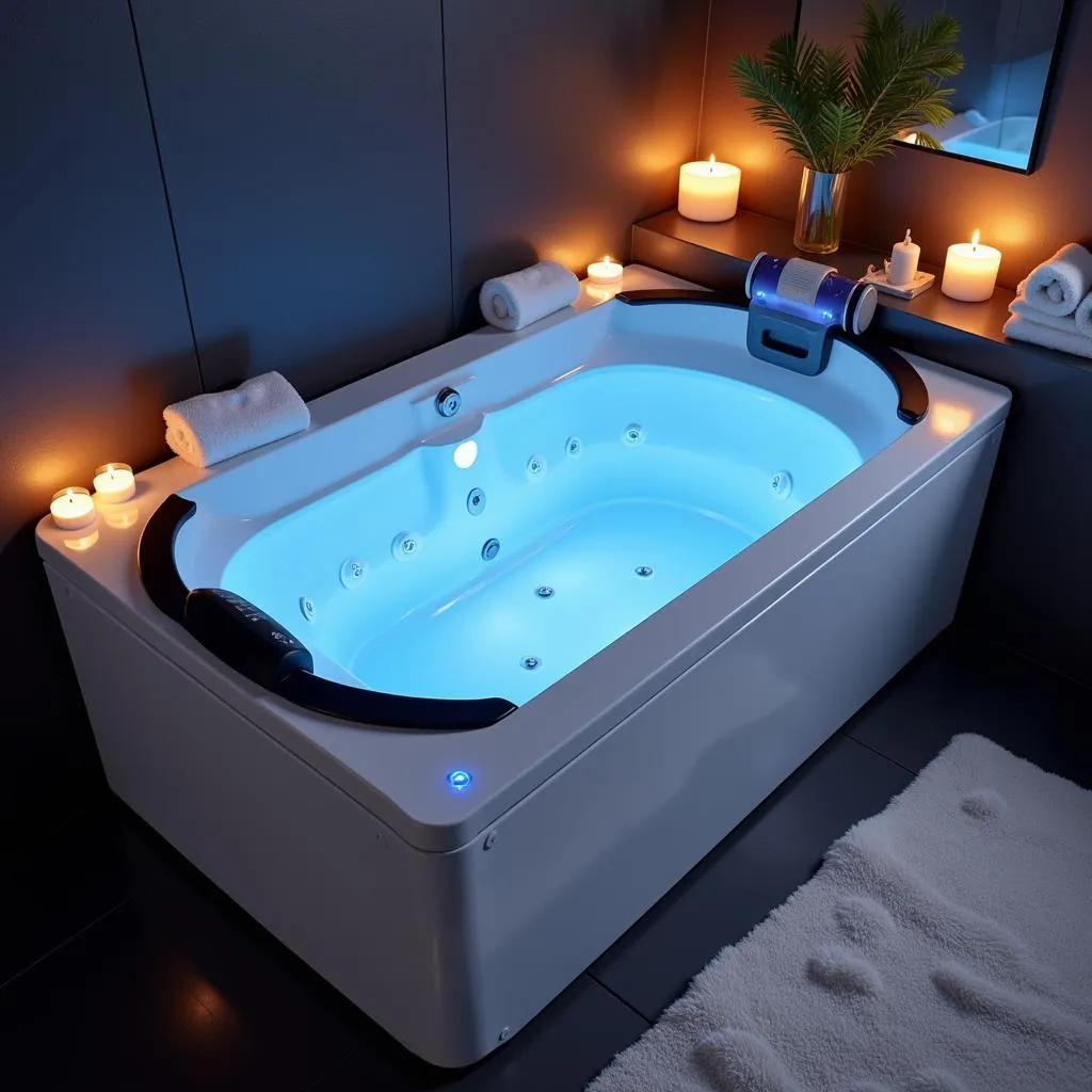 Modern Adult Bathtub with Pump