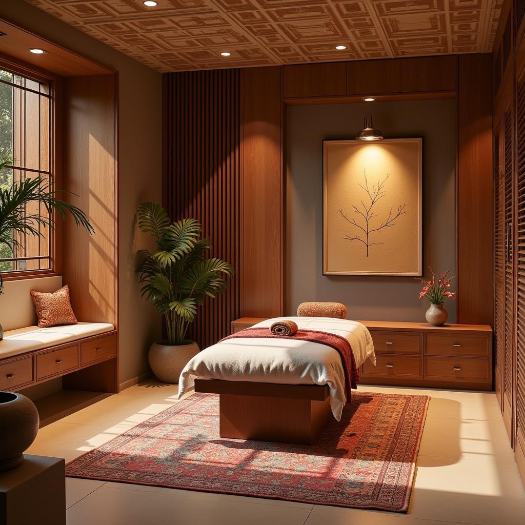 Modern Spa with Marathi Design Elements