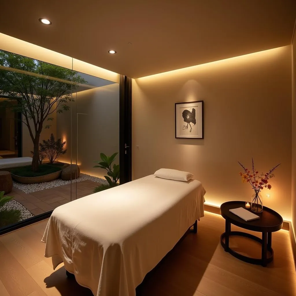 Serene Spa Treatment Room