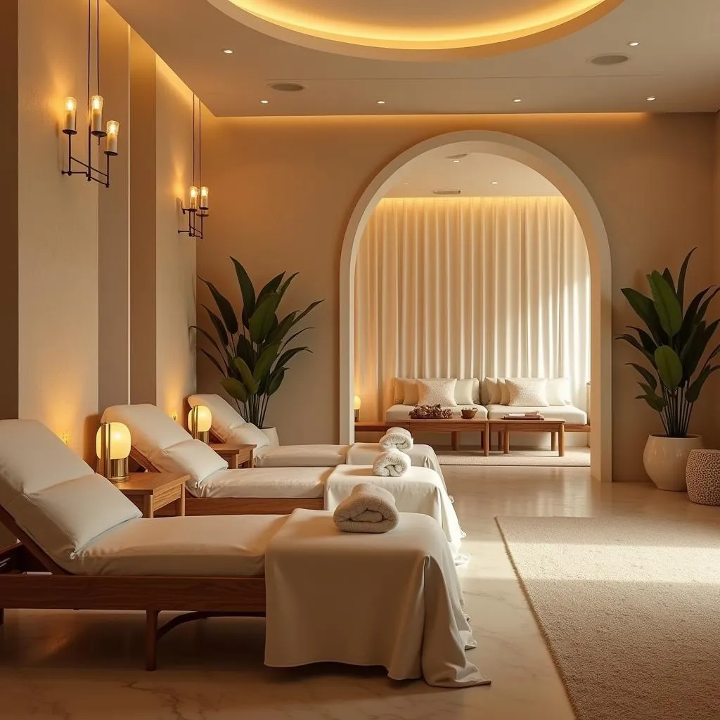 Peaceful Relaxation Area in a Nadiad Spa 