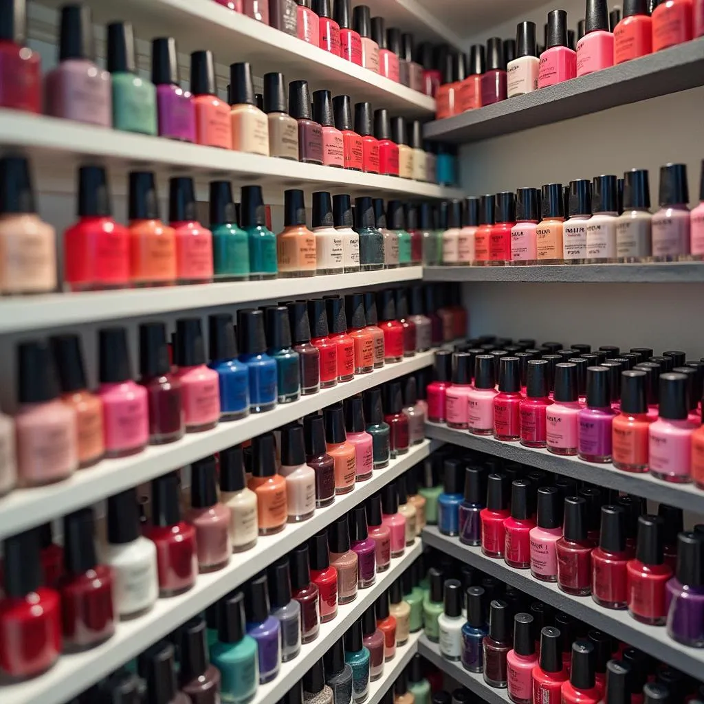 Nail Polish Collection at Skah Nail Spa