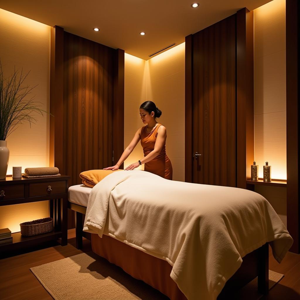 Tranquil Treatment Room at Nirvana Thai Spa Vijayawada