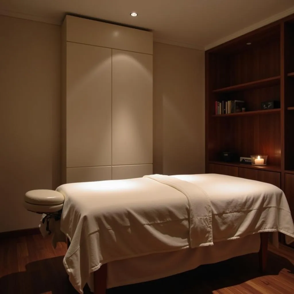 Serene Treatment Room at O2 Spa Jaipur